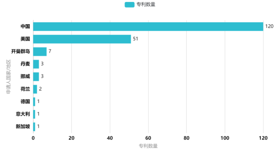 中国专利申请人国别 (1)